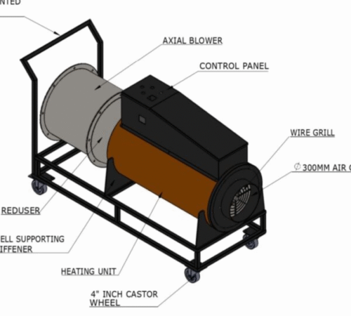 Portable hot air blower