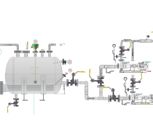 Industrial hot water circulation system