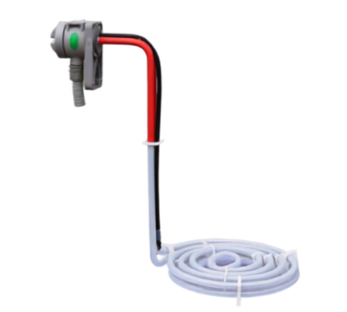 Vertical coil shaped teflon heater